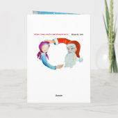 Magische Sinterklaas met Whimsical Baby Meisje Kaart (Achterkant)