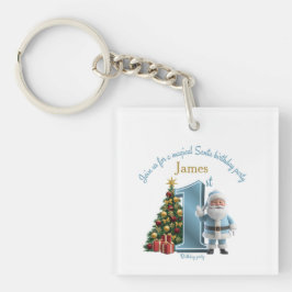 Magische Sinterklaas verjaardagsuitnodiging – 1e v Sleutelhanger