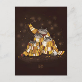 Magische sjaal van Alexandra Dikaia Briefkaart