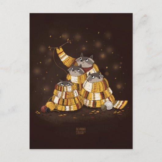 Magische sjaal van Alexandra Dikaia Briefkaart (Voorkant)