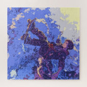 Magische Skateboardrit - Skateboarder Legpuzzel (Horizontaal)
