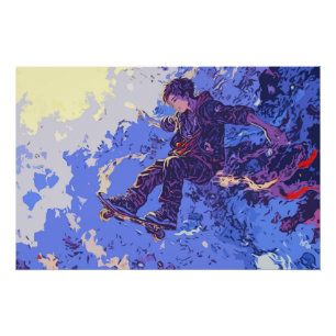 Magische Skateboardrit - Skateboarder Perfect Poster