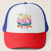 Magische sloopschepen met drijfveer trucker pet (Voorkant)