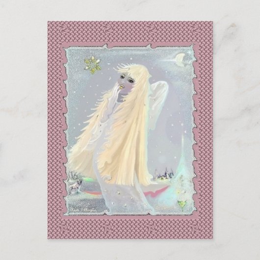 Magische sneeuw, briefkaart (Voorkant)