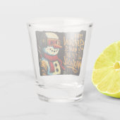 Magische Sneeuw-Bro Shotglas Funky Kerstfeestje Shot Glas (Achterkant)