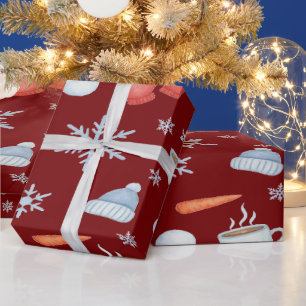 Magische Sneeuwman Bevroren Cadeaupapier