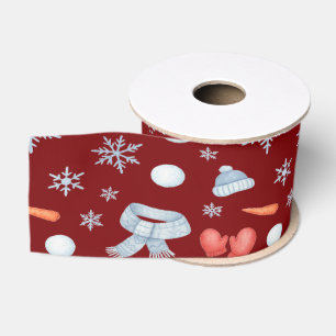 Magische Sneeuwman Bevroren Grosgrain Lint