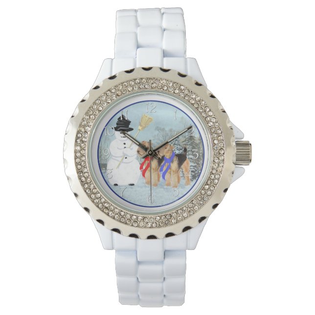 Magische Sneeuwman Horloge (Voorkant)