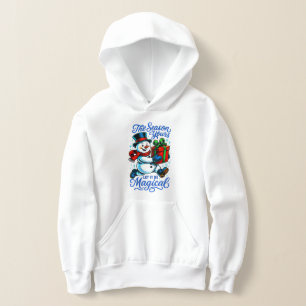 Magische Sneeuwman Kerst Pullover Hoodie voor Jong