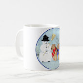 Magische Sneeuwman Koffiemok (Voorkant links)