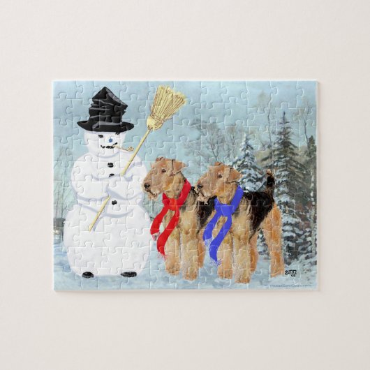 Magische Sneeuwman Legpuzzel (Horizontaal)