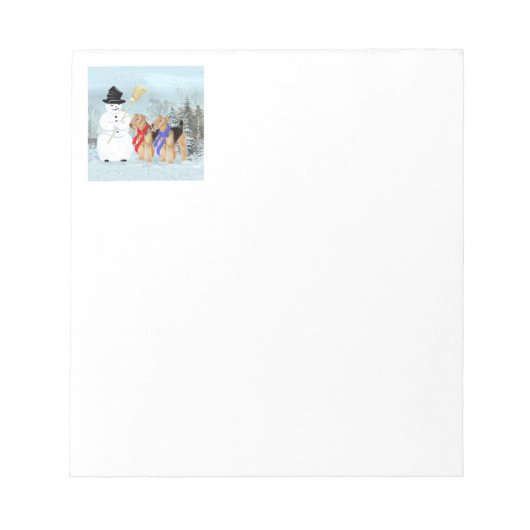 Magische Sneeuwman Notitieblok (Voorkant)