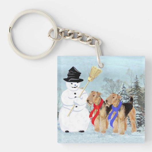 Magische Sneeuwman Sleutelhanger (Voorkant)