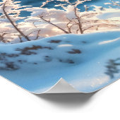 Magische sneeuwval ballerina winter poise kunst poster (Hoek)