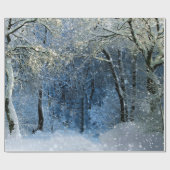 Magische sneeuwwitwondergrond — Verpakkingspapier Cadeaupapier (Vlak)