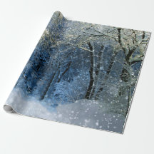 Magische sneeuwwitwondergrond — Verpakkingspapier