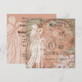 Magische Snowflake eenmaal op een uitnodiging van  (Voorkant / Achterkant)