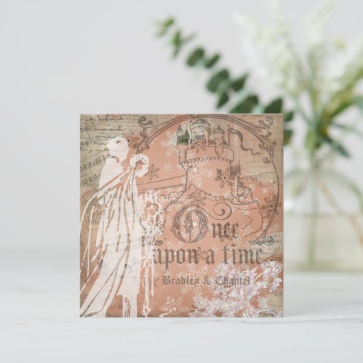 Magische Snowflake eenmaal op een uitnodiging van  (Staand voorkant)