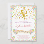 Magische Sparkle Party Kaart voor meisjes (Voorkant)