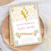 Magische Sparkle Party Kaart voor meisjes