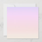 Magische Sparkling Unicorn Verjaardag Uitnodiging (Achterkant)