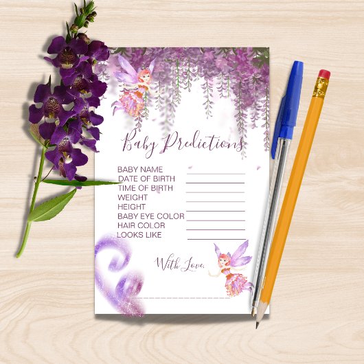 Magische speelthema Baby shower voorspellingen spe