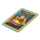 MAGISCHE SPELLEN EN HALLOEEN HOOTS, OWL WIZARD MAGNEET (Linkerzijde)