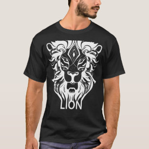 Magische Spirituele Lion Sacred Geometry Pyramid L T-shirt