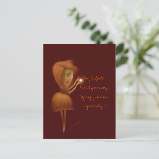 Magische spoelen briefkaart (Staand voorkant)