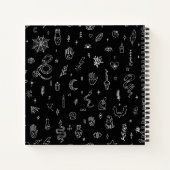 Magische Spooky Witchy Dingen En Symbolen Notitieboek (Achterkant)