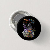 Magische spraaktherapeut die de wereld veranderen ronde button 3,2 cm (Voorkant /achterkant)