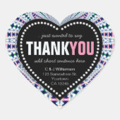 Magische Sprankelende Digi Kant Dank U Hart Sticke Hart Sticker (Voorkant)