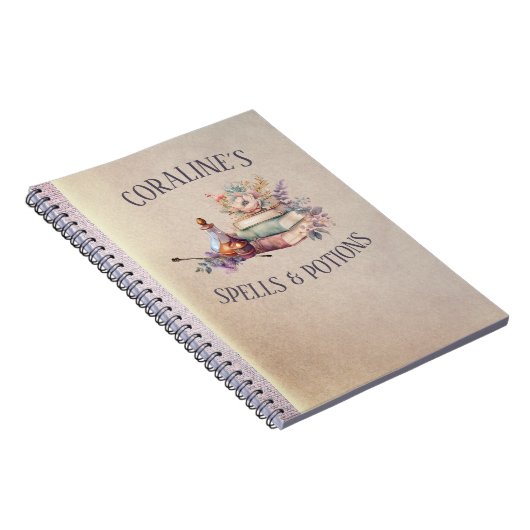 Magische spreuken en drankjes meisjes notitieboek (Rechterzijde)