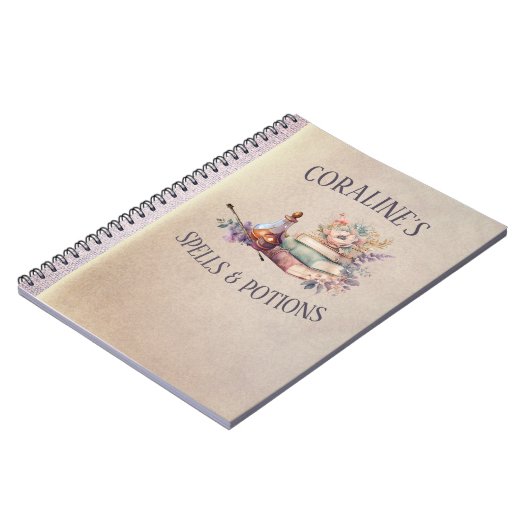 Magische spreuken en drankjes meisjes notitieboek (Linkerzijde)