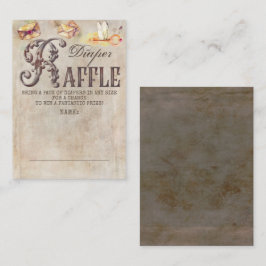 Magische spreuken Luier Raffle Ticket Informatiekaartje