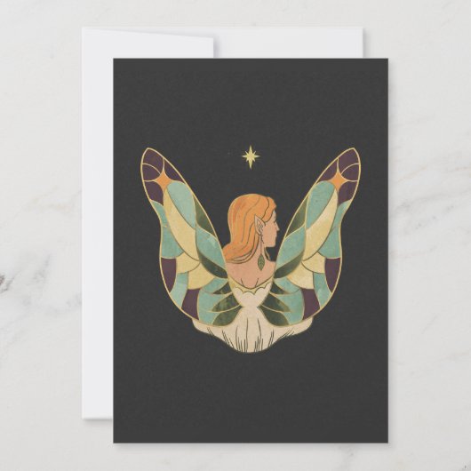  Magische Sprookje Mystieke bruiloft Kaart (Achterkant)