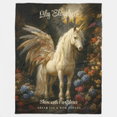 magische sprookje Pegasus Nursery Fleece Deken (Voorkant)