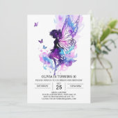 Magische Sprookje Verjaardagsmagie Kaart (Staand voorkant)