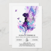 Magische Sprookje Verjaardagsmagie Kaart (Voorkant / Achterkant)