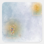 Magische Sprookje vierkante stickers (Voorkant)