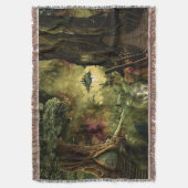 Magische Sprookjesachtige Boomhuis Deken (Voorkant Verticaal)