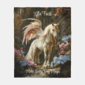 Magische Sprookjesachtige Eenhoorn Kwekerij voor T Fleece Deken (Voorkant)