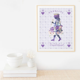 Magische sprookjesboek Alice in Wonderland Poster