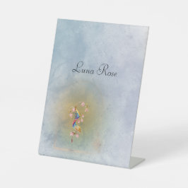 Magische Sprookjesfeest Pedestal teken Reclamebord Met Voetstuk