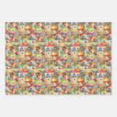 MAGISCHE SPROOKJESHUIZEN EN SPROOKJESDORPSCHENKING INPAKPAPIER VEL (Voorkant 2)