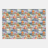 MAGISCHE SPROOKJESHUIZEN EN SPROOKJESDORPSCHENKING INPAKPAPIER VEL (Voorkant)