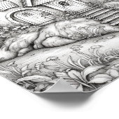 Magische Sprookjeshuizen Volwassen Kleurplaten Poster (Hoek)