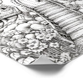 Magische Sprookjeshuizen Volwassen Kleurplaten Poster (Hoek)