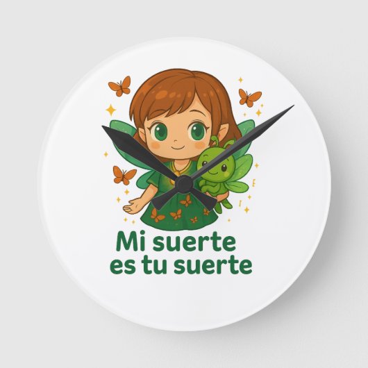 Magische Sprookjesklok – ManoMadre Tati Collecti Ronde Klok (Voorkant)