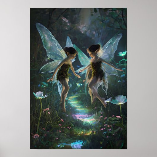 Magische Sprookjesmuur Kunst Poster (Voorkant)